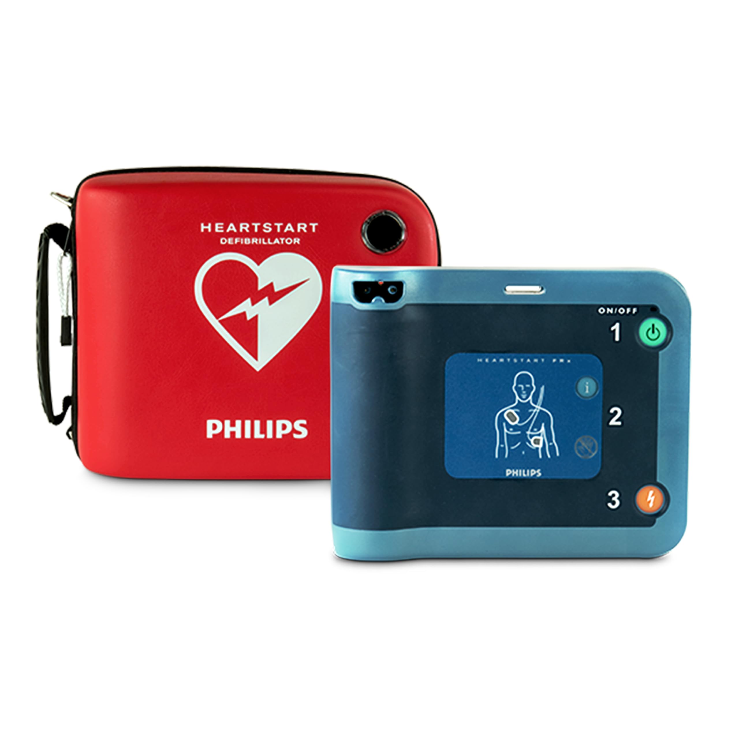 Philips HeartStart FR3 Defibrillator with Carry Case & Used Battery